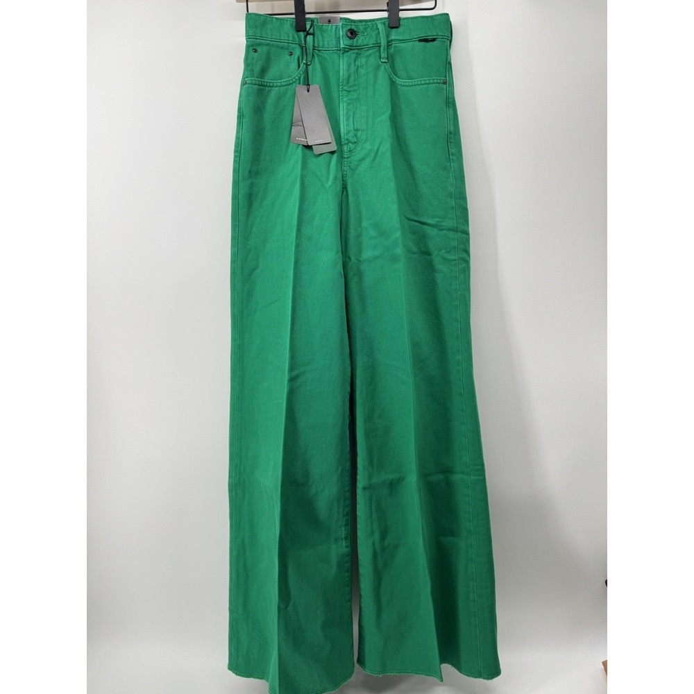 G STAR Deck Ultra High Wide Leg Jeans $230 RV (Green) NWT 26/32